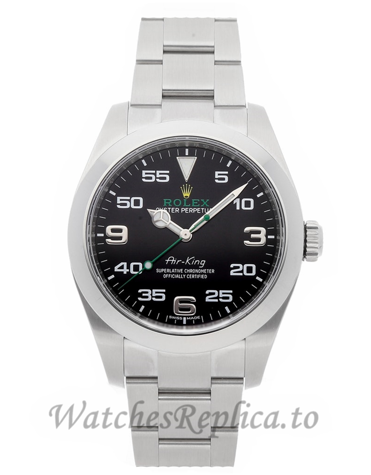 Rolex Replica Air King Black Dial 40mm 116900 - WatchesReplica.is
