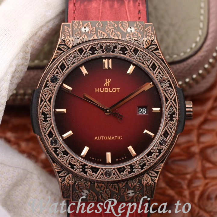 Hublot Replica Classic Fusion Series Leather strap 45MM - WatchesReplica.is