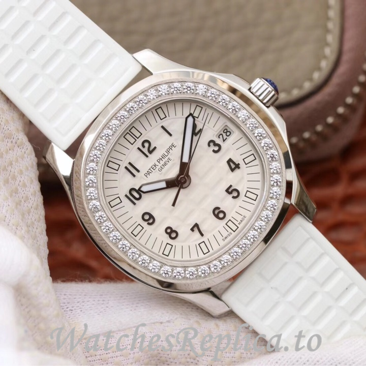 Patek Philippe Replica Aquanaut 5068 Rubber strap 35.6MM - WatchesReplica.is