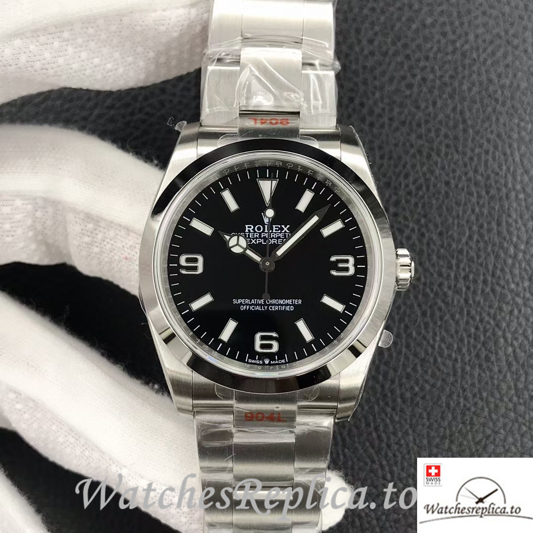 Swiss Rolex Explorer Replica 124270 Stainless steel strap 36MM - WatchesReplica.is