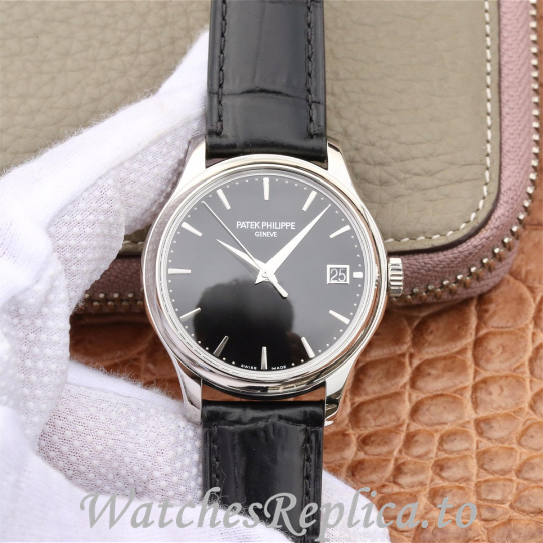 Patek Philippe Replica Calatrava 5227 Leather strap 39MM - WatchesReplica.is