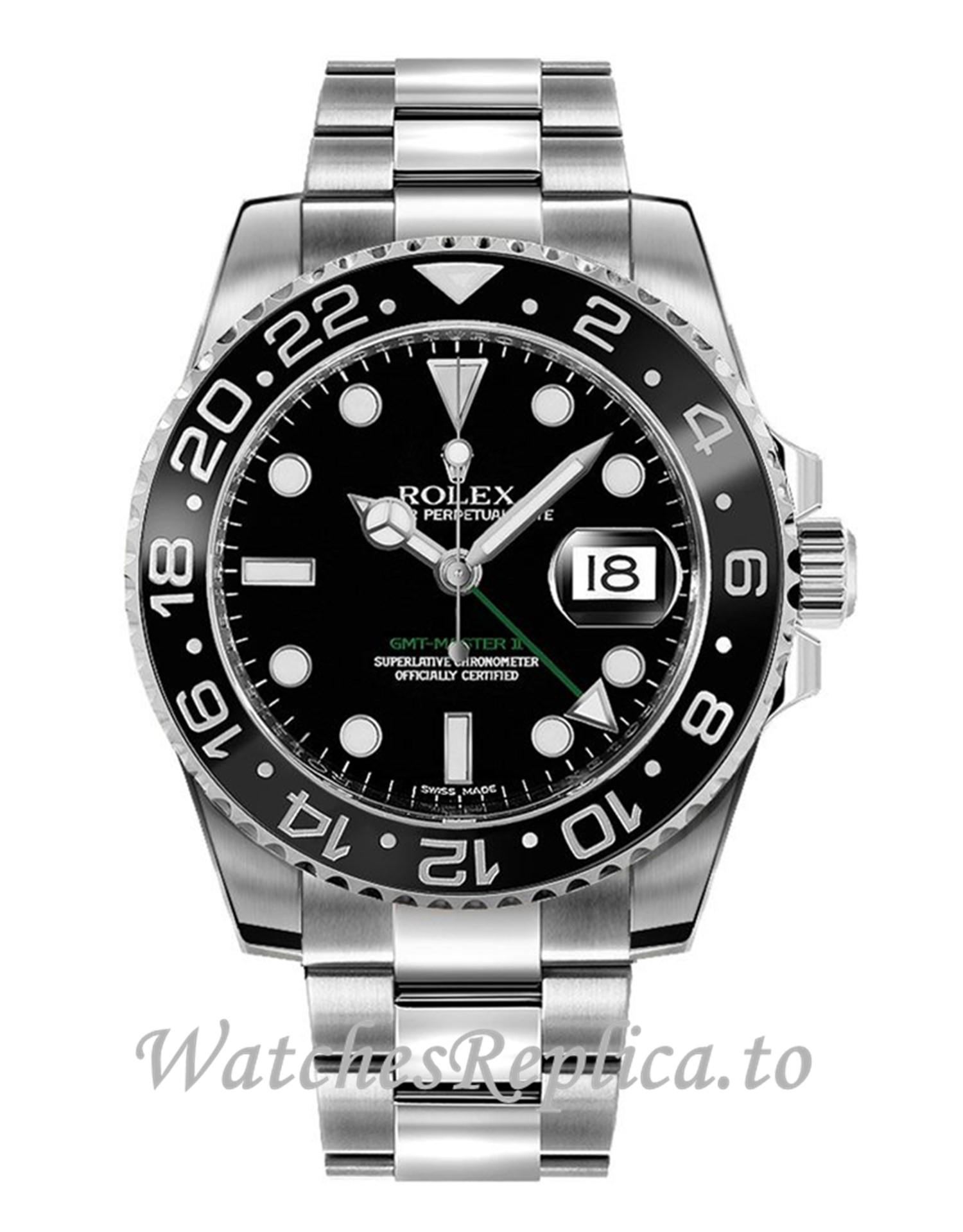 Fake Rolex Gmt-Master II Replica 116710LN Black Dial - WatchesReplica.is