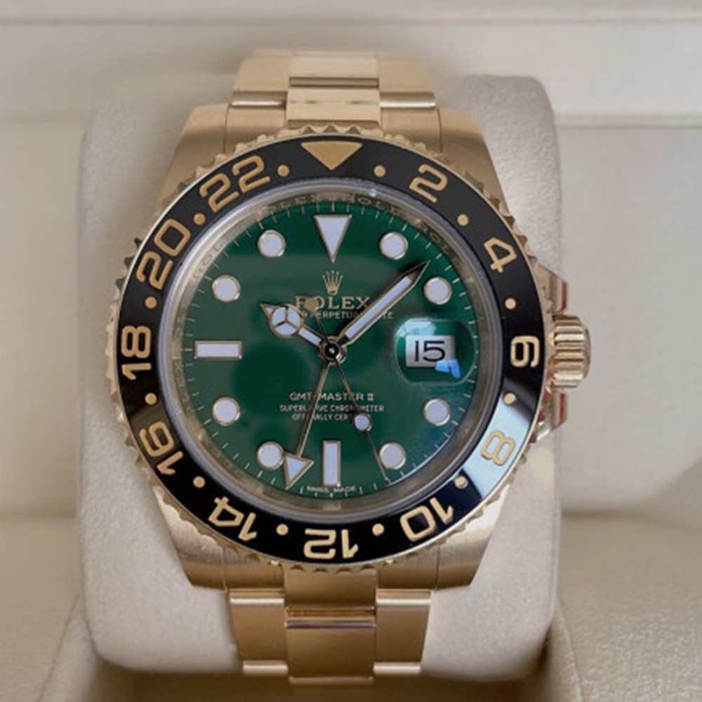 Rolex GMT Master II Green Dial 116718 LN - WatchesReplica.is