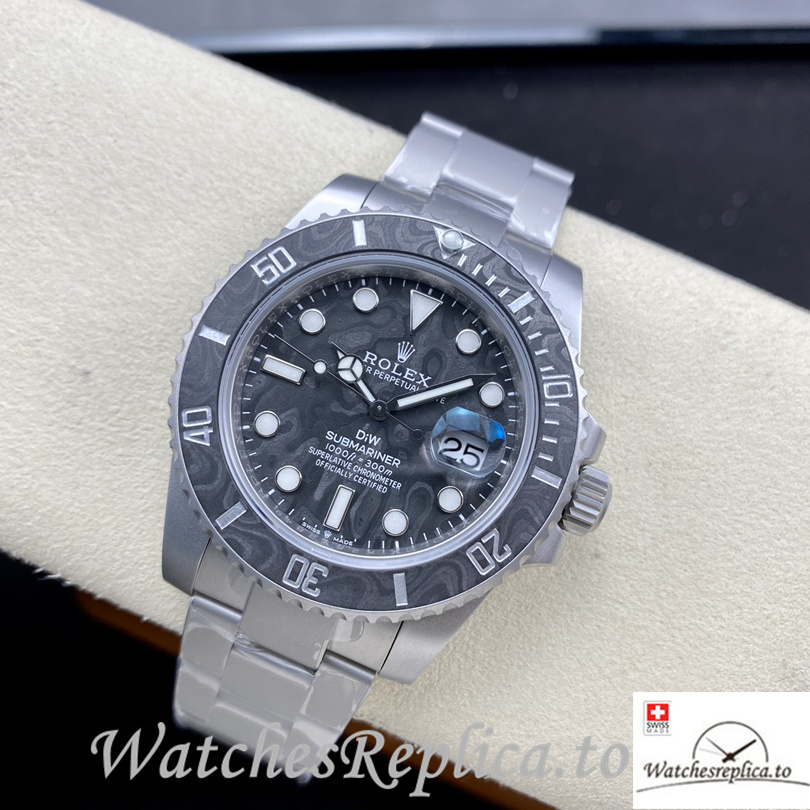 Swiss Rolex Submariner Replica Stainless steel strap 40MM Grey Dial - WatchesReplica.is
