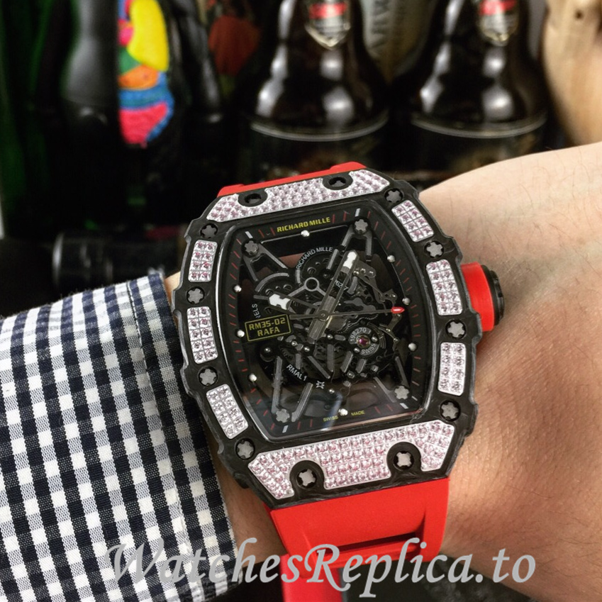 Richard Mille Replica RM035-02 Rubber strap 50MM - WatchesReplica.is