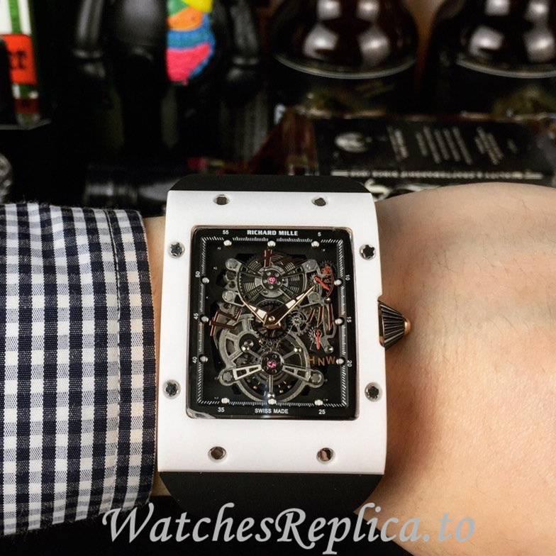 Richard Mille Replica RM016 Rubber strap 50MM - WatchesReplica.is