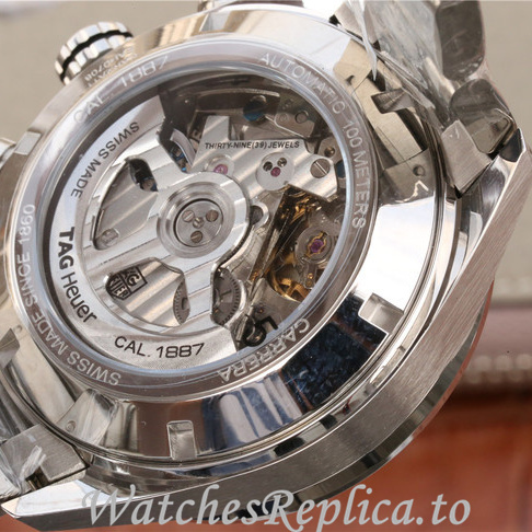 Tag Heuer Replica Carrera Stainless steel strap 43MM - WatchesReplica.is