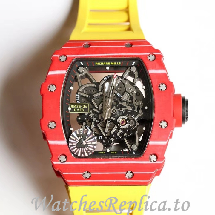 Richard Mille Replica RM35-02 Rubber strap 50MM - WatchesReplica.is
