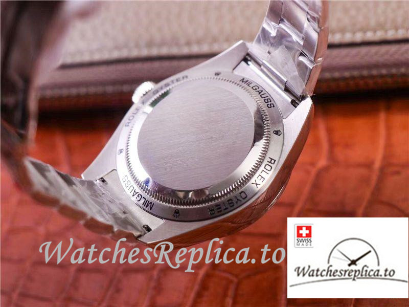 Swiss Rolex Milgauss Base 116400 Label Noir Design Replica LNT01HS-001 001 Silver Bezel 40MM - WatchesReplica.is