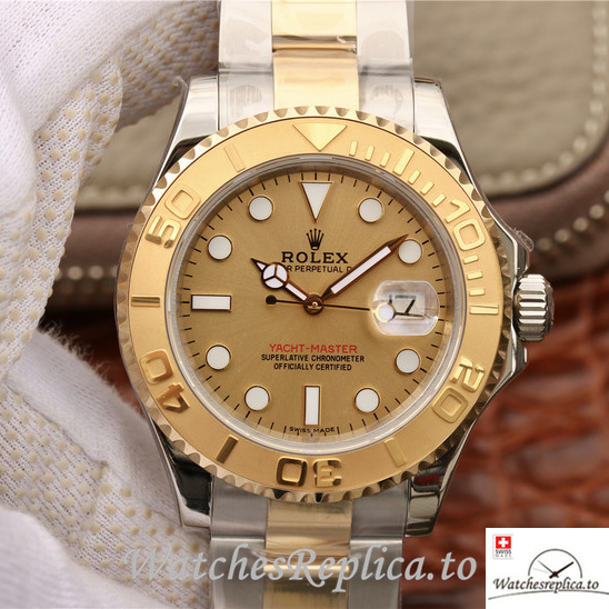 Swiss Rolex Yacht Master 168623-78753 Stainless steel strap 40MM - WatchesReplica.is