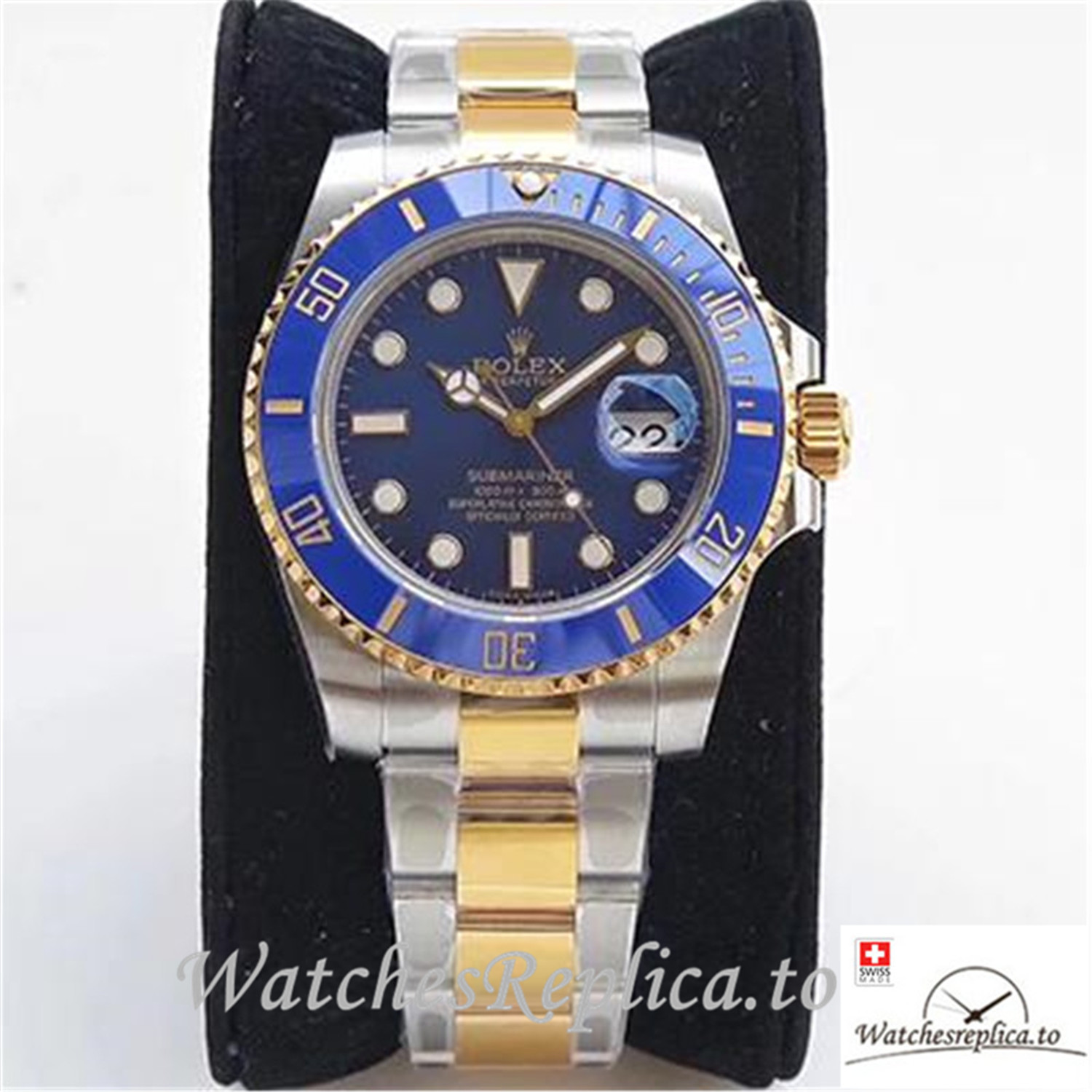 Swiss Rolex Submariner Date Replica 116613LB 001 Blue Bezel 40MM - WatchesReplica.is