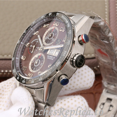 Tag Heuer Replica Carrera Stainless steel strap 43MM - WatchesReplica.is