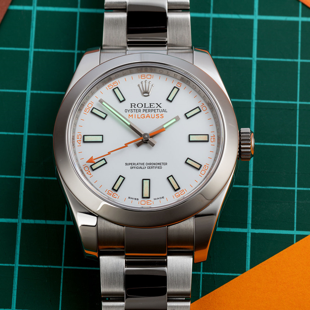Rolex Milgauss White Dial 116400 - WatchesReplica.is