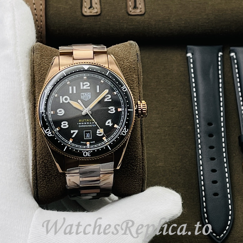Tag Heuer Replica Autavia Stainless steel strap 42MM - WatchesReplica.is