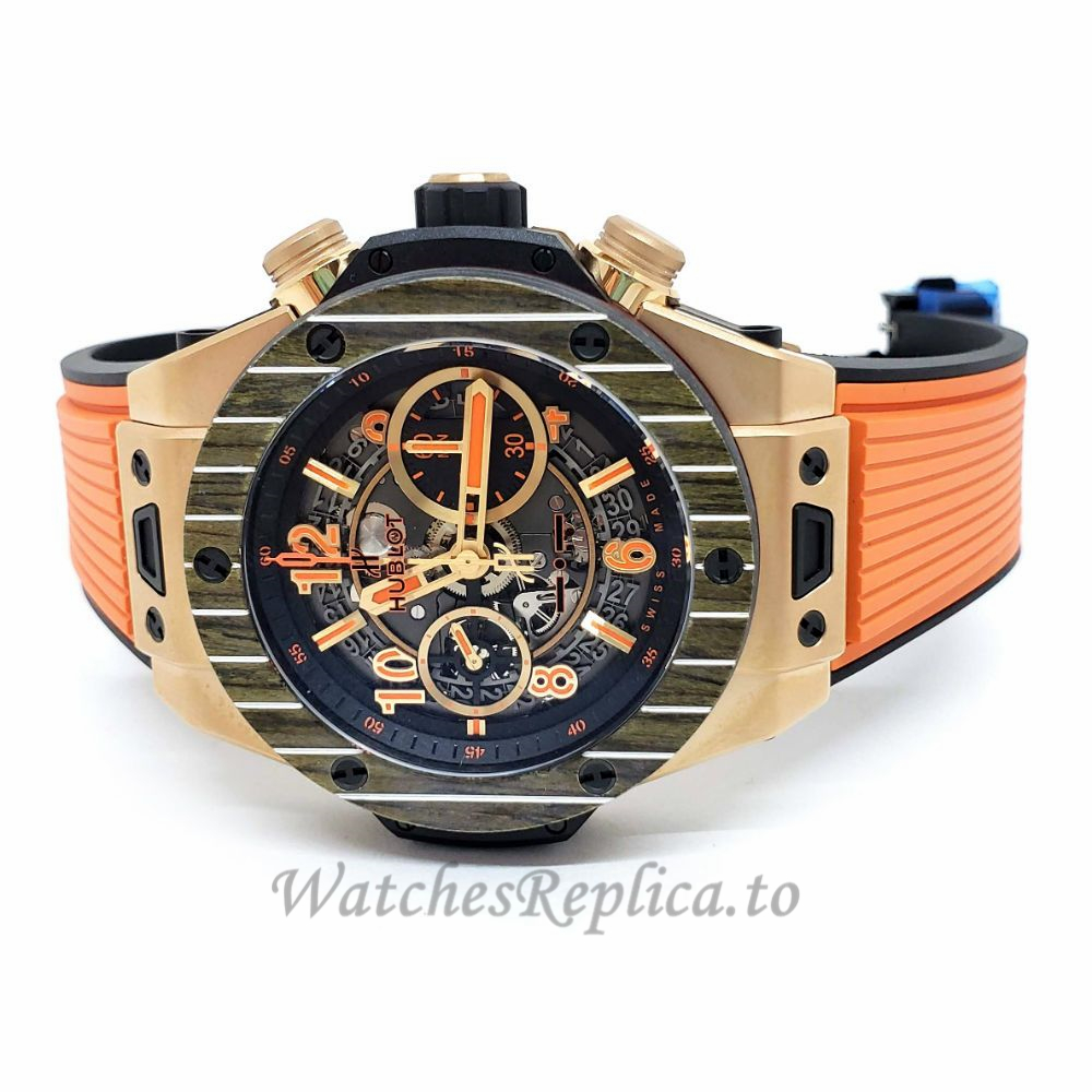 Hublot Replica Big Bang Unico Teak Italia Rose Gold Chronograph 411.OQ.1189.NR - WatchesReplica.is