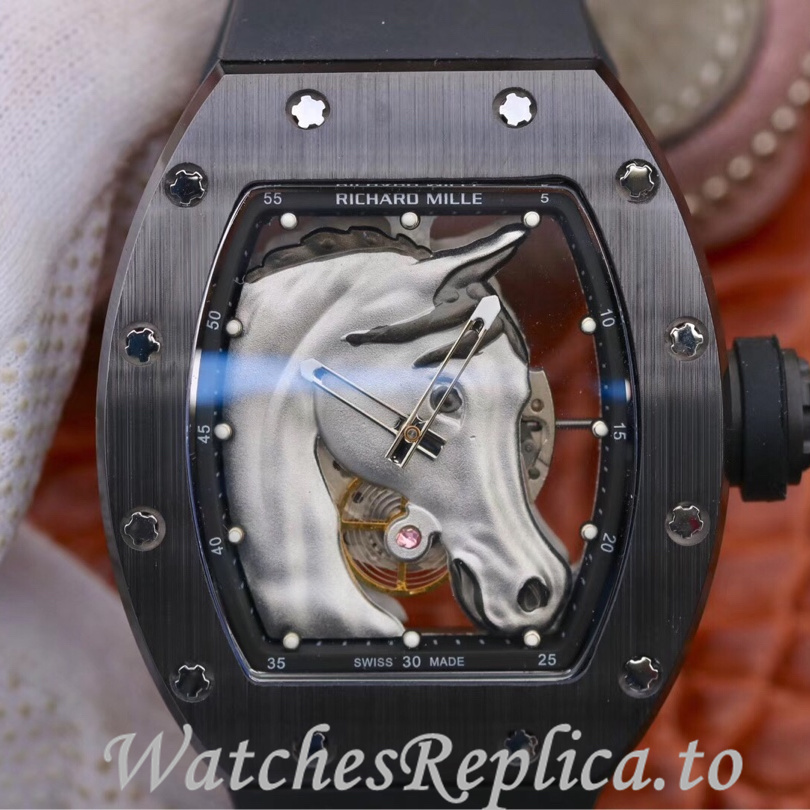 Richard Mille Replica RM52-02 Rubber strap 50MM - WatchesReplica.is