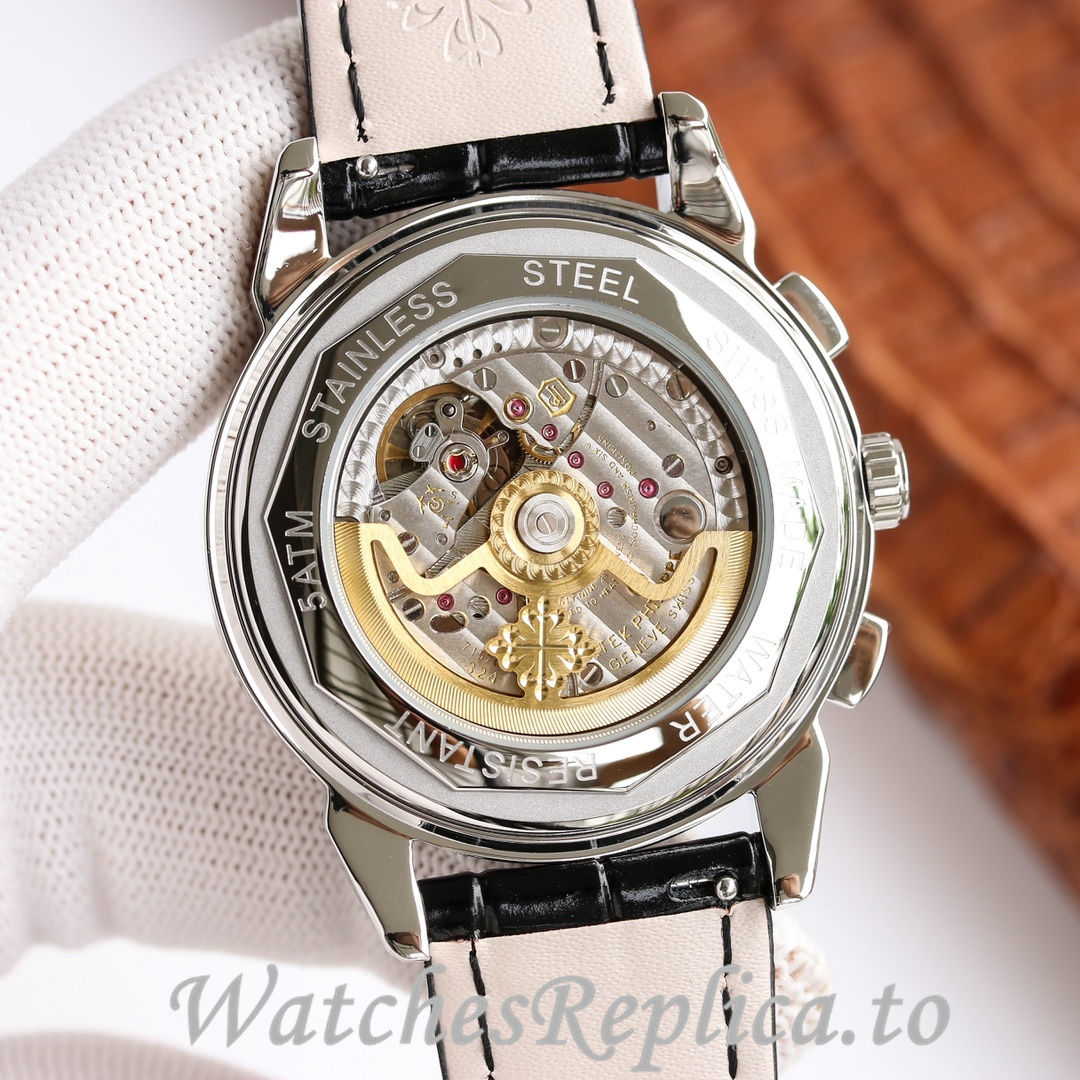 Patek Philippe Replica Complications 5270 Leather strap 41MM - WatchesReplica.is