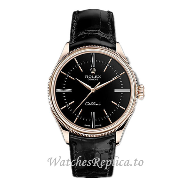Replica Rolex Cellini 50505bkbk 39MM - WatchesReplica.is