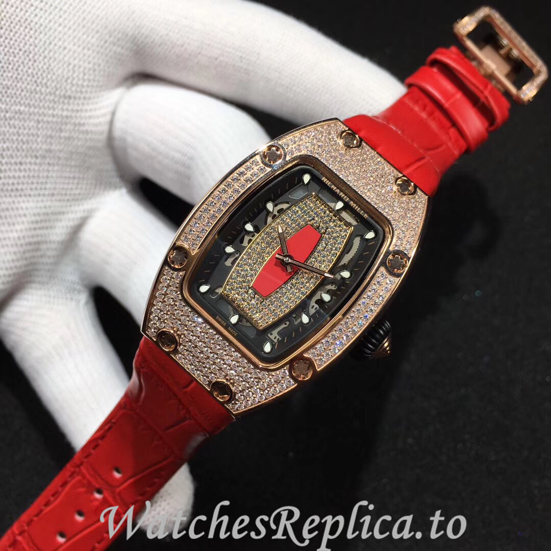 Richard Mille Replica RM007 Leather strap 45MM - WatchesReplica.is