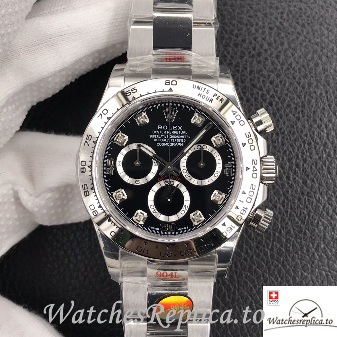 Swiss Rolex Daytona Replica 116509 Stainless steel strap 40MM - WatchesReplica.is