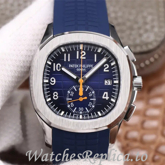 Patek Philippe Replica Aquanaut 5968A-001 Rubber strap 40MM - WatchesReplica.is