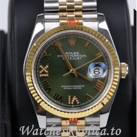 Swiss Rolex Datejust Replica 126233-0025 Stainless steel strap 36MM - WatchesReplica.is