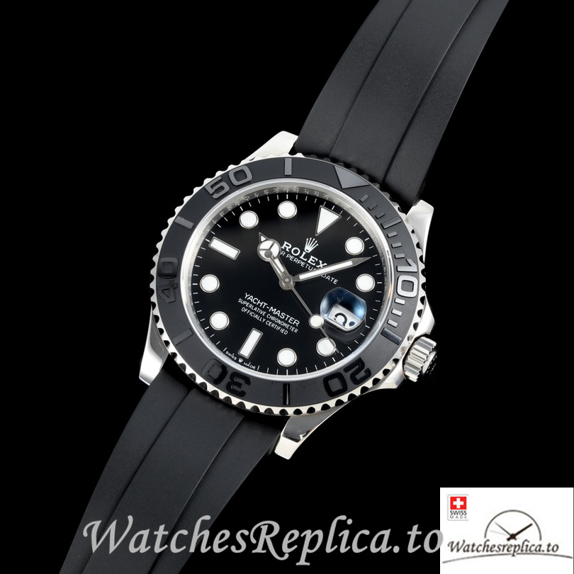 Swiss Rolex Yacht Master 226658 Replica Rubber strap 42MM Stainless steel Case - WatchesReplica.is