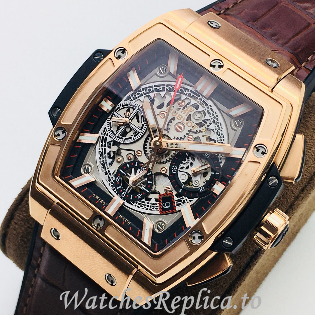 Hublot Replica SPIRIT OF BIG BANG Leather strap 42MM - WatchesReplica.is