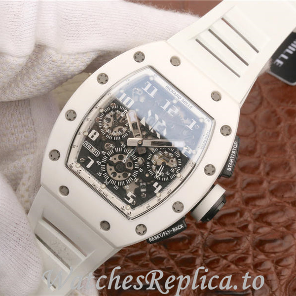 Richard Mille Replica RM011 Rubber strap 50MM - WatchesReplica.is