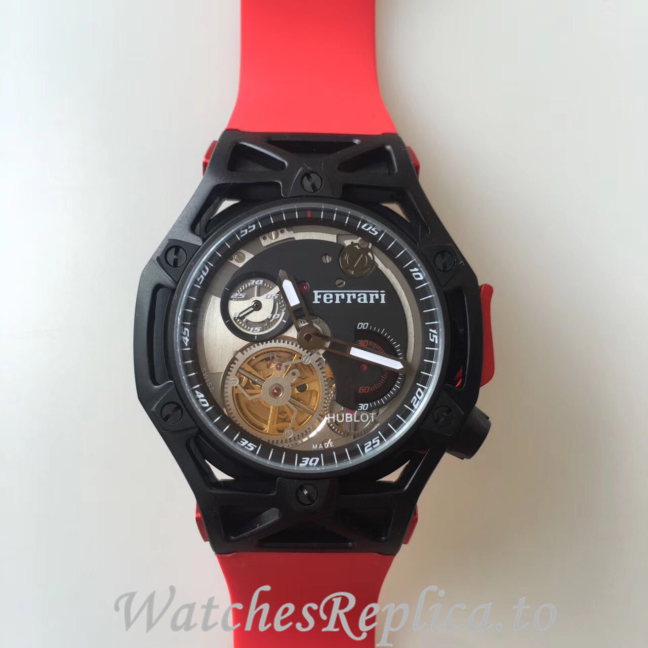 Hublot Replica Ferrari Rubber strap 43MM - WatchesReplica.is