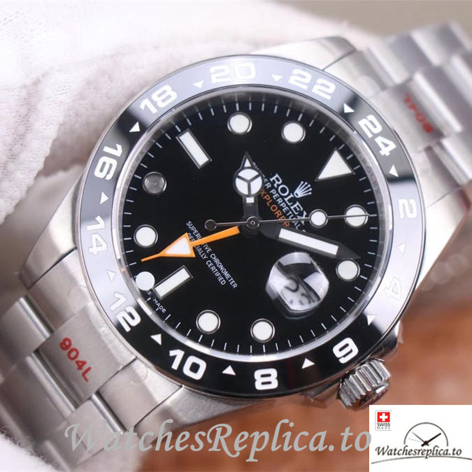 Swiss Rolex Explorer Replica 216570 77210 Stainless steel strap 42MM Black Dial - WatchesReplica.is