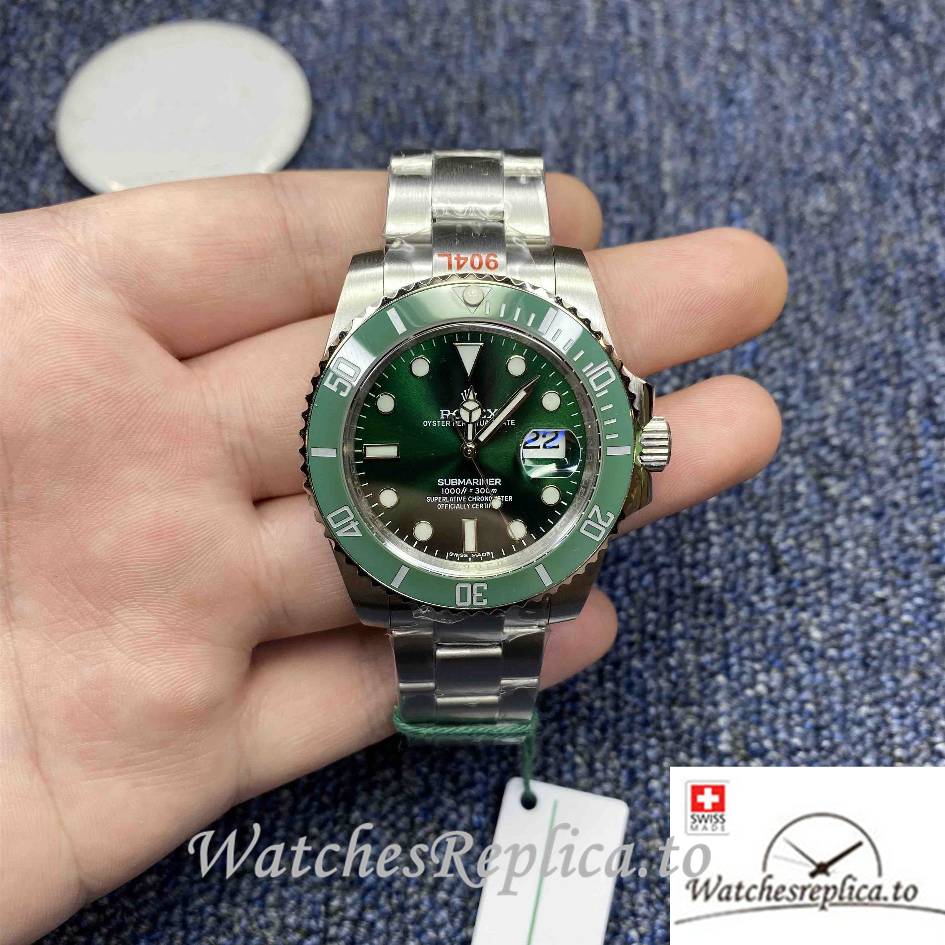 Swiss Rolex Submariner Replica 116610LV Stainless steel strap 40MM - WatchesReplica.is