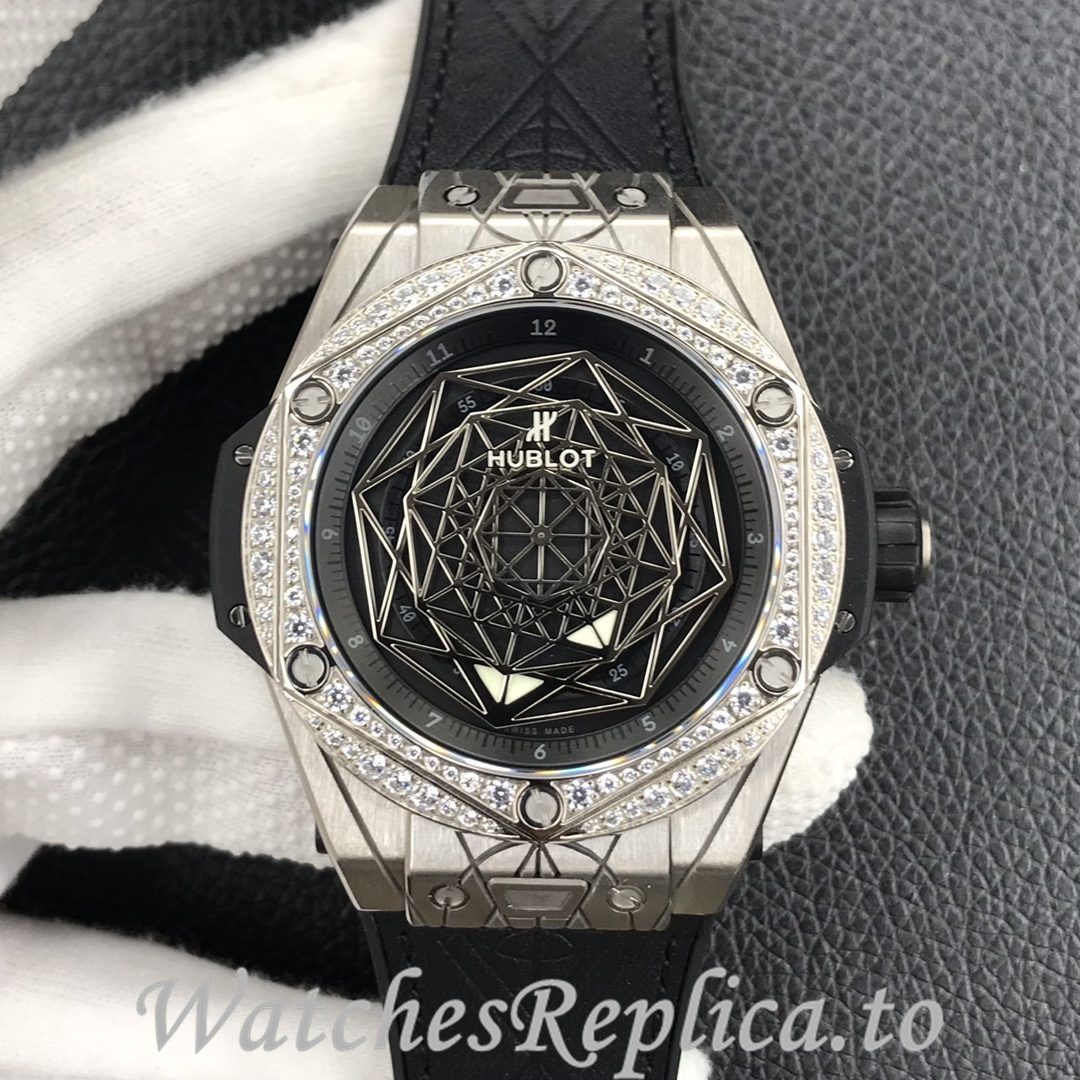 Hublot Replica Big Bang Series Tattoo Rubber strap 45MM - WatchesReplica.is