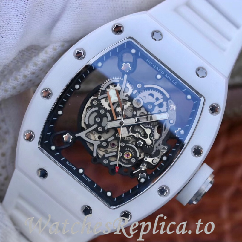 Richard Mille Replica RM055 Rubber strap 50MM - WatchesReplica.is