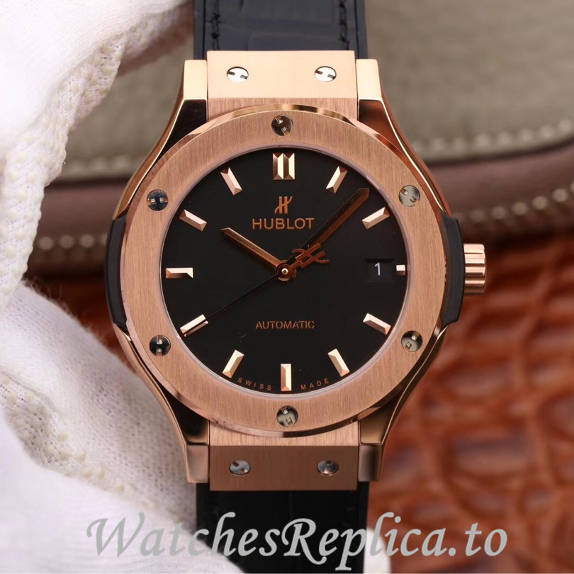 Hublot Replica 511.zp Leather strap 42MM - WatchesReplica.is