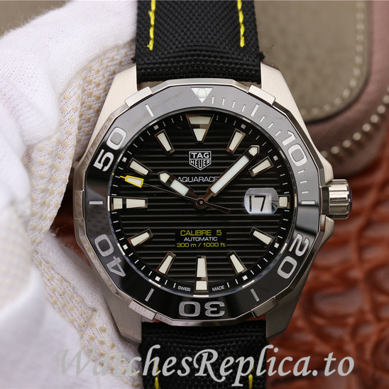 Tag Heuer Replica Aquaracer Canvas strap 43MM - WatchesReplica.is