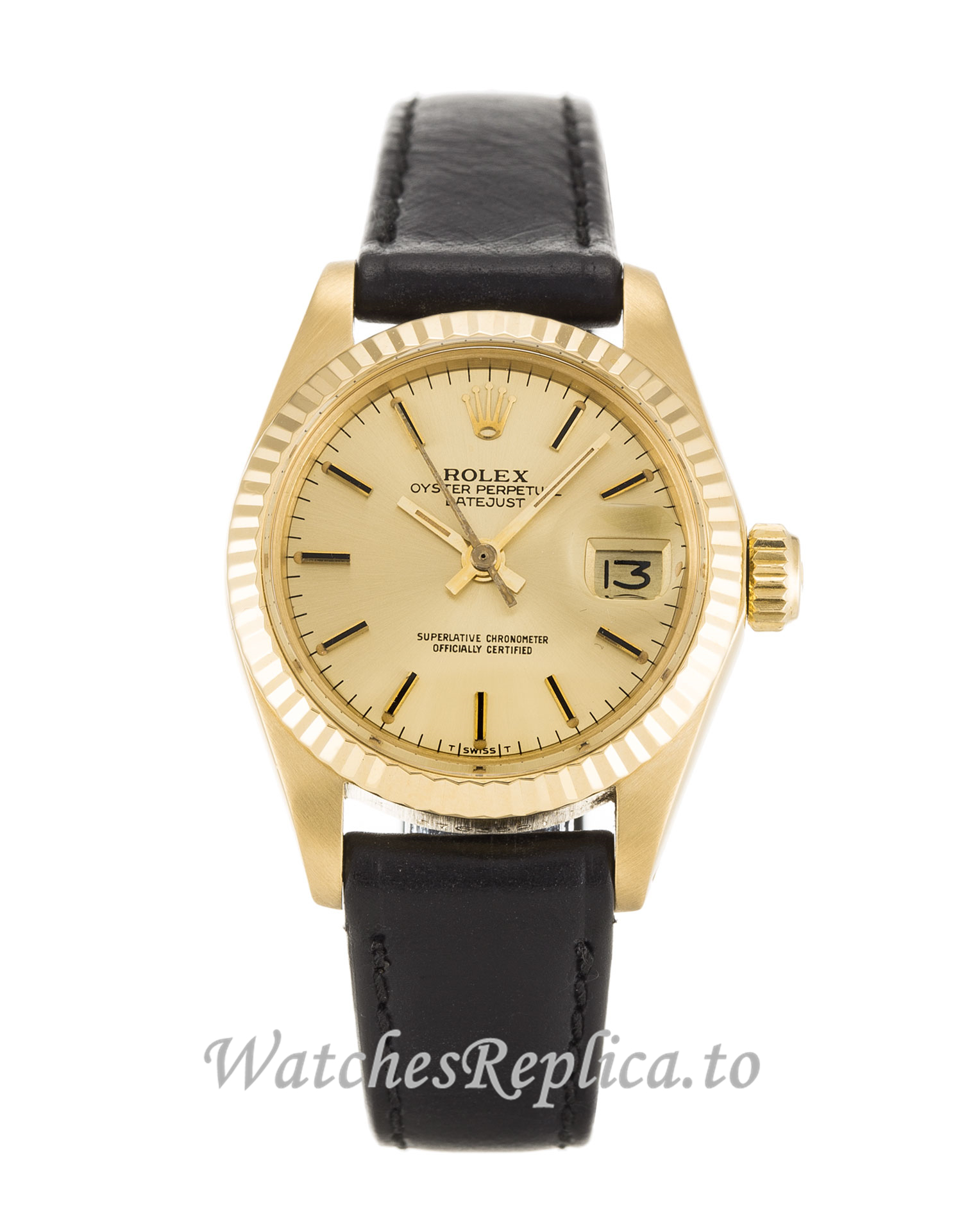 Rolex Datejust Lady Champagne Dial 6917 26MM - WatchesReplica.is