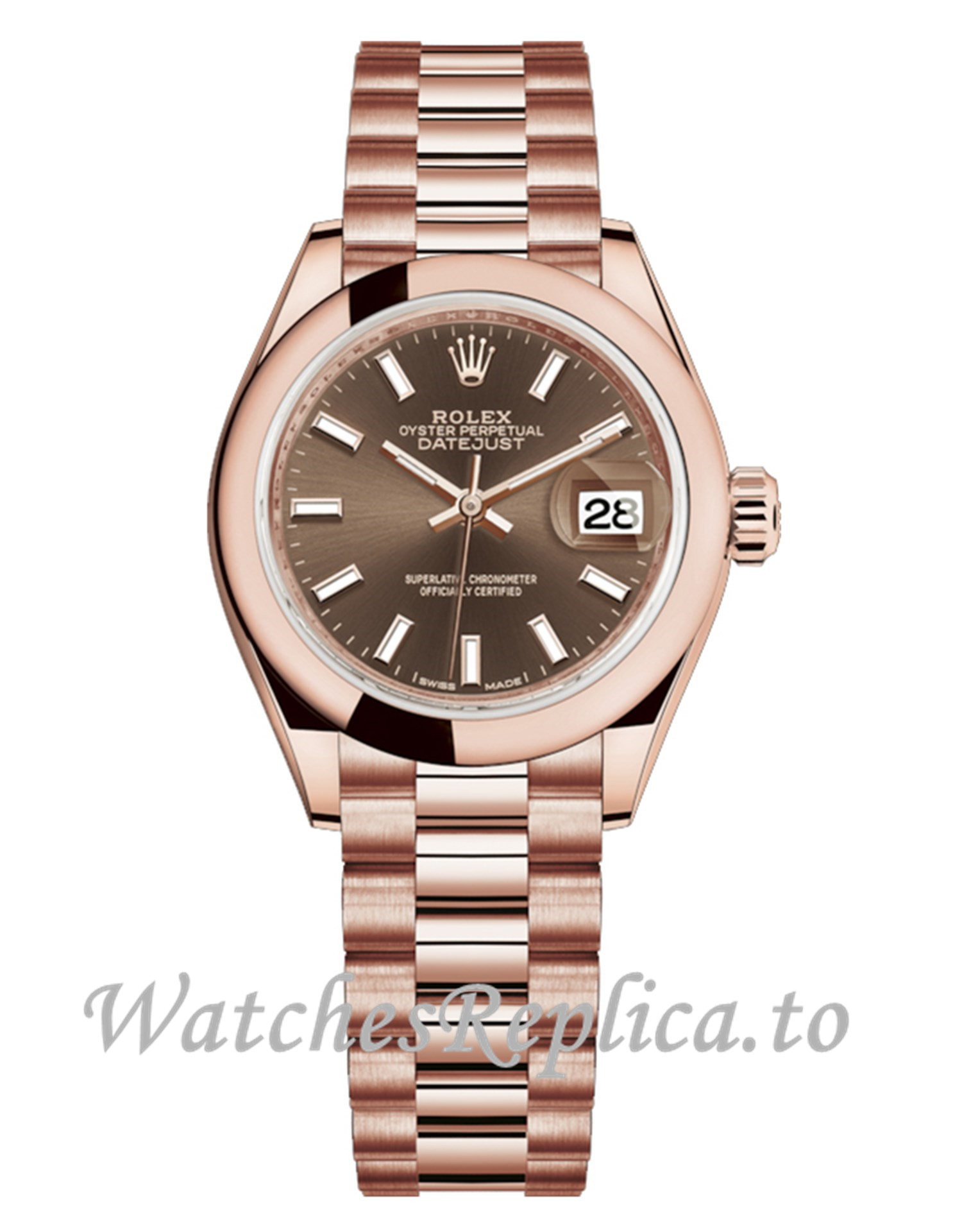 Fake Rolex Lady Datejust Replica 279165-0007 - WatchesReplica.is