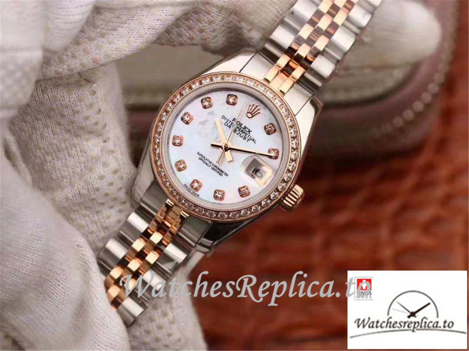 Swiss Rolex Datejust Replica 199867 White Dial 28MM - WatchesReplica.is