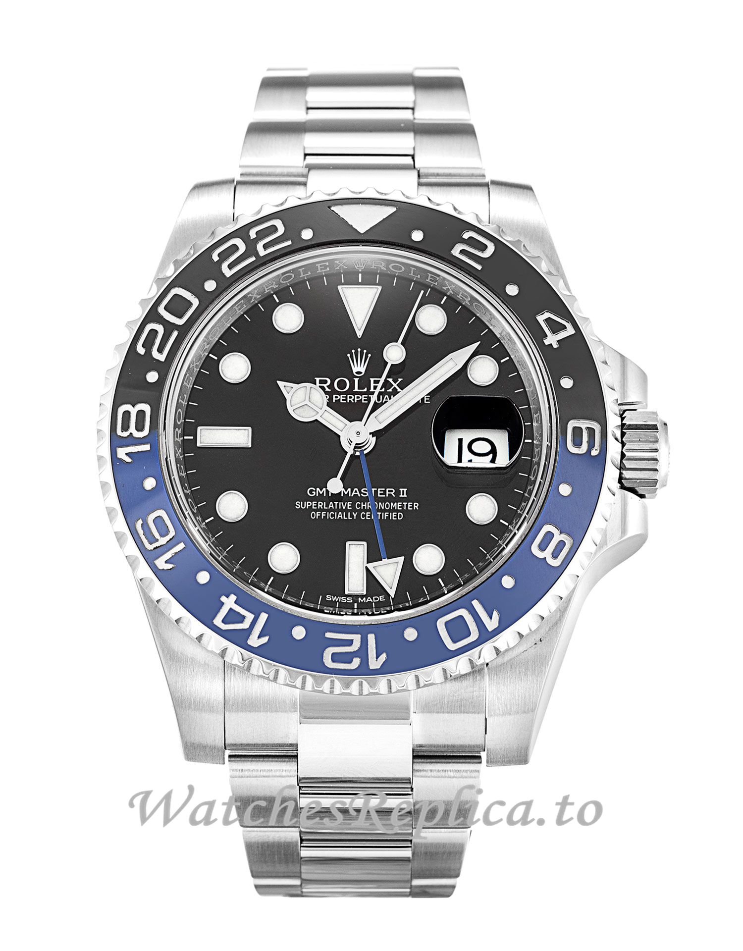 Rolex GMT Master II Black Dial 116710 BLNR - WatchesReplica.is