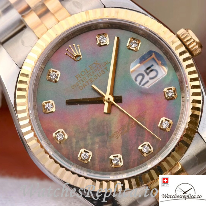 Swiss Rolex Datejust Replica 126233 Stainless steel strap 36MM - WatchesReplica.is