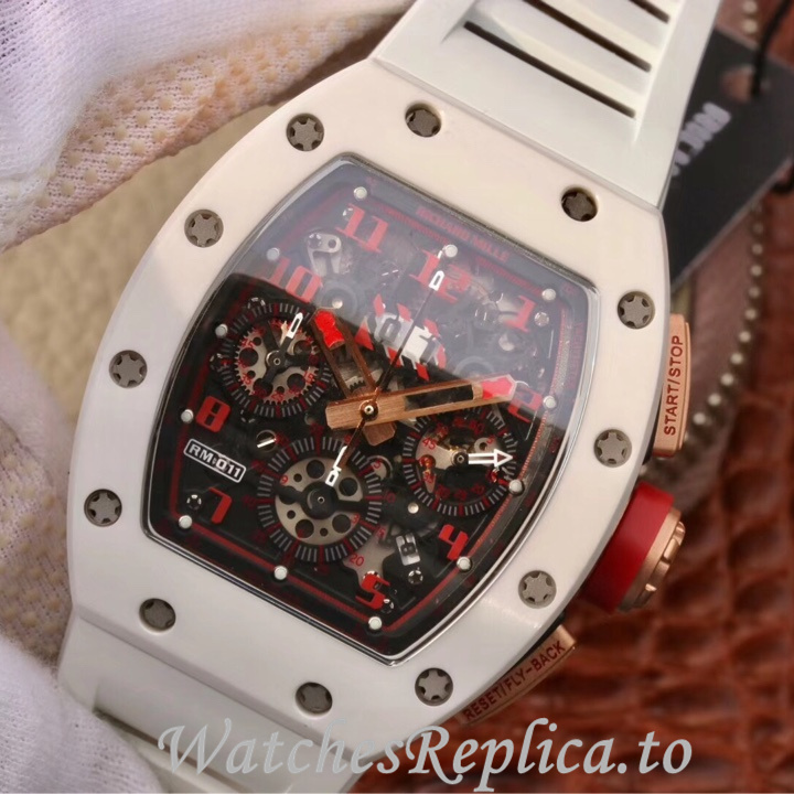 Richard Mille Replica RM011 Rubber strap 50MM - WatchesReplica.is