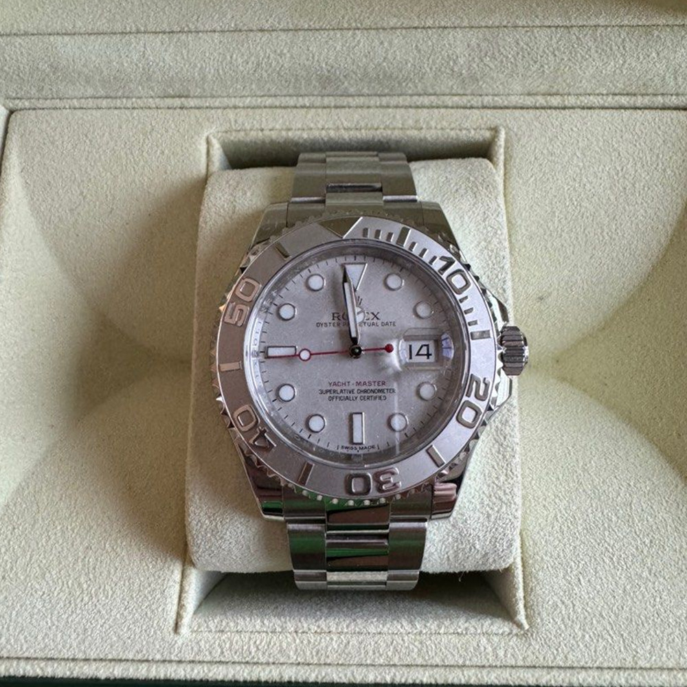 Rolex Yacht-Master Silver Dial 116622 - WatchesReplica.is