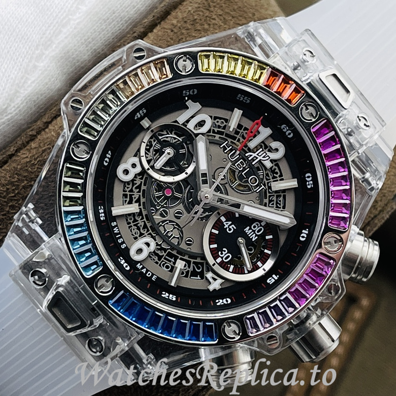 Hublot Replica 411.JX.4802.RT Rubber strap 45MM - WatchesReplica.is