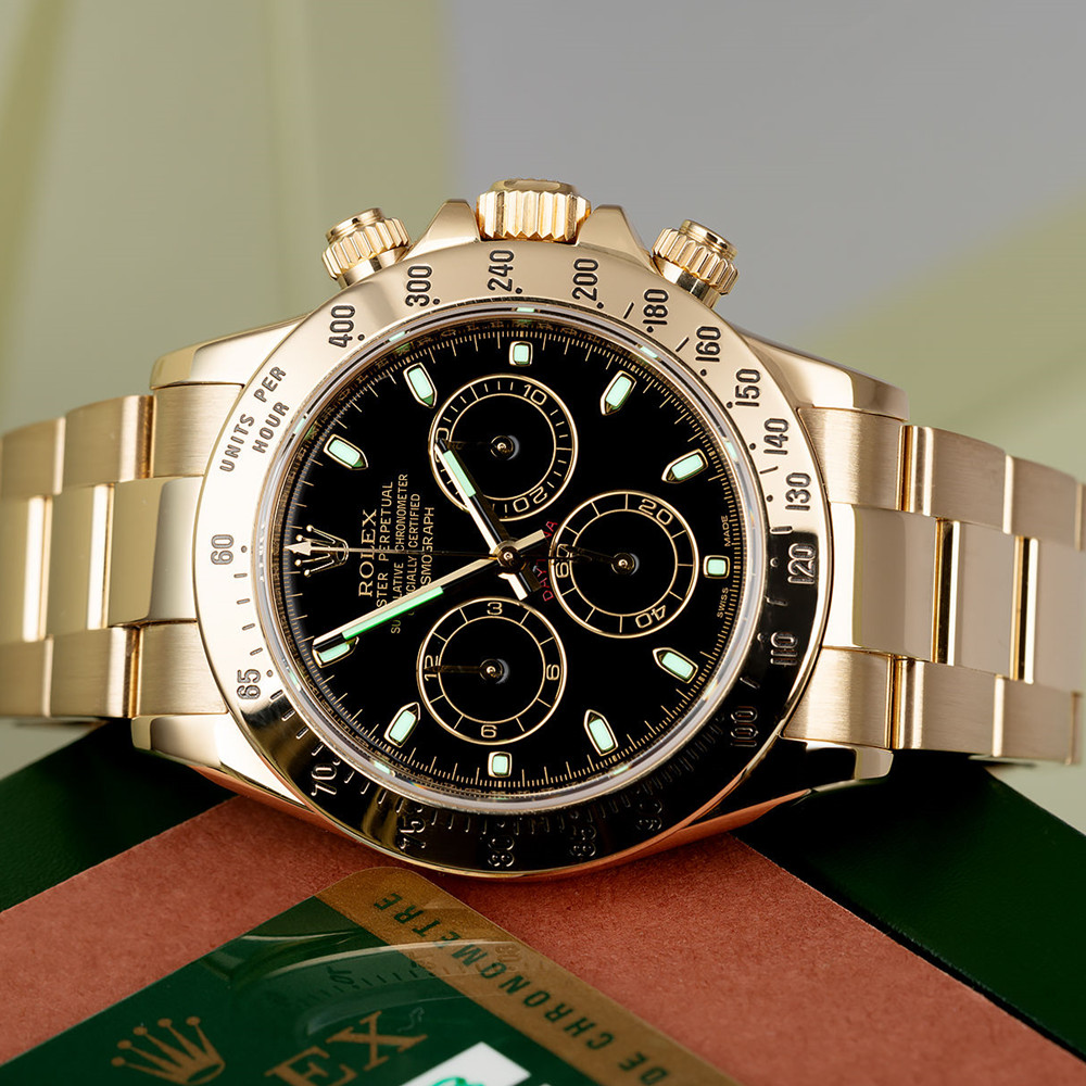 Rolex Daytona Black Dial 116528 - WatchesReplica.is
