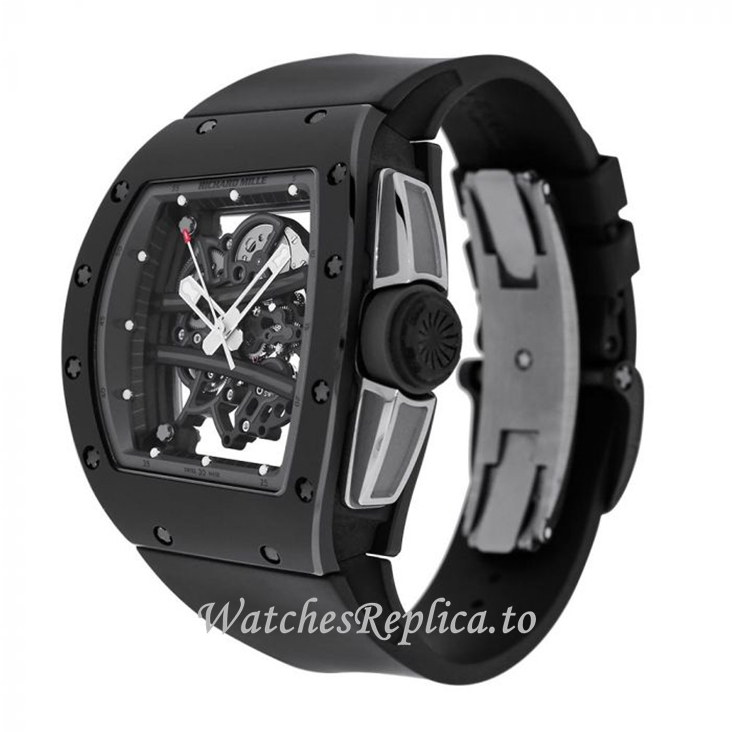 Richard Mille Replica Watch Grey Edition TZP Ceramic 50MM Watch RM61-01 - WatchesReplica.is