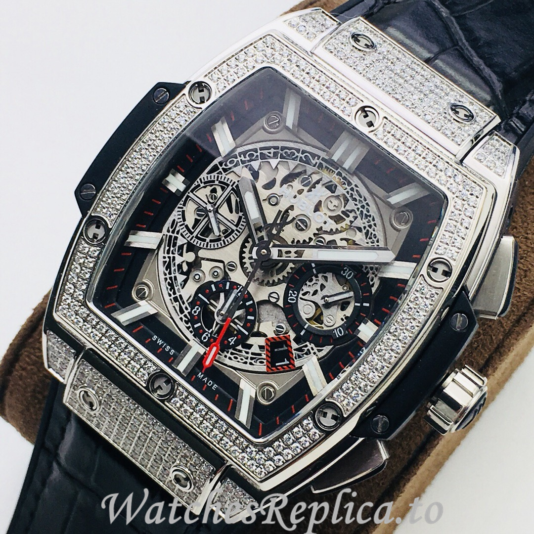 Hublot Replica SPIRIT OF BIG BANG Leather strap 42MM - WatchesReplica.is