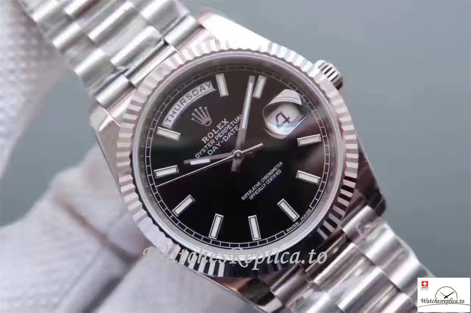 Swiss Rolex Datejust Replica 126334 003 Black Dial 41MM - WatchesReplica.is