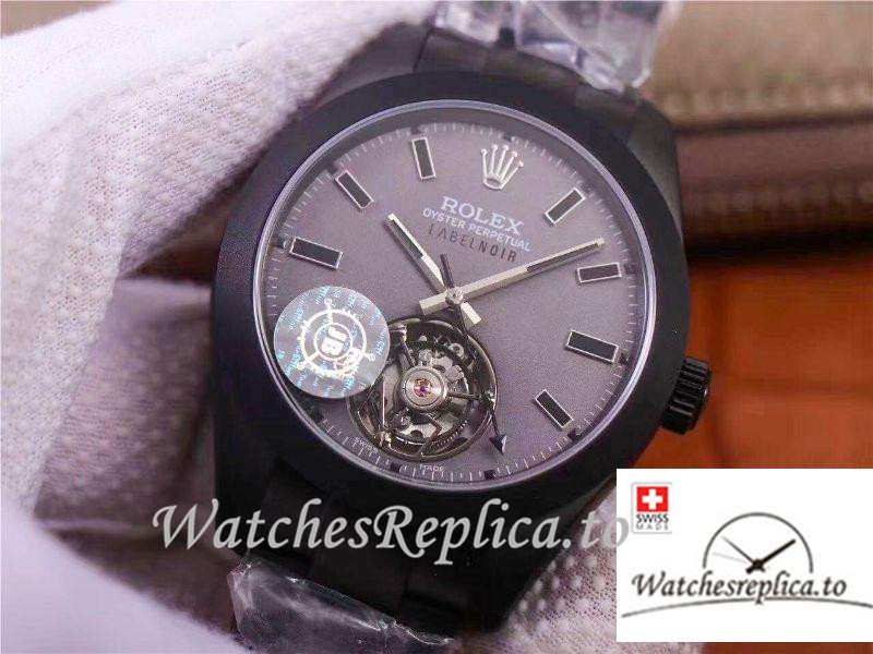 Swiss Rolex Milgauss Base 116400 Label Noir Design Replica LNT01HS-001 Black Bezel 40MM - WatchesReplica.is