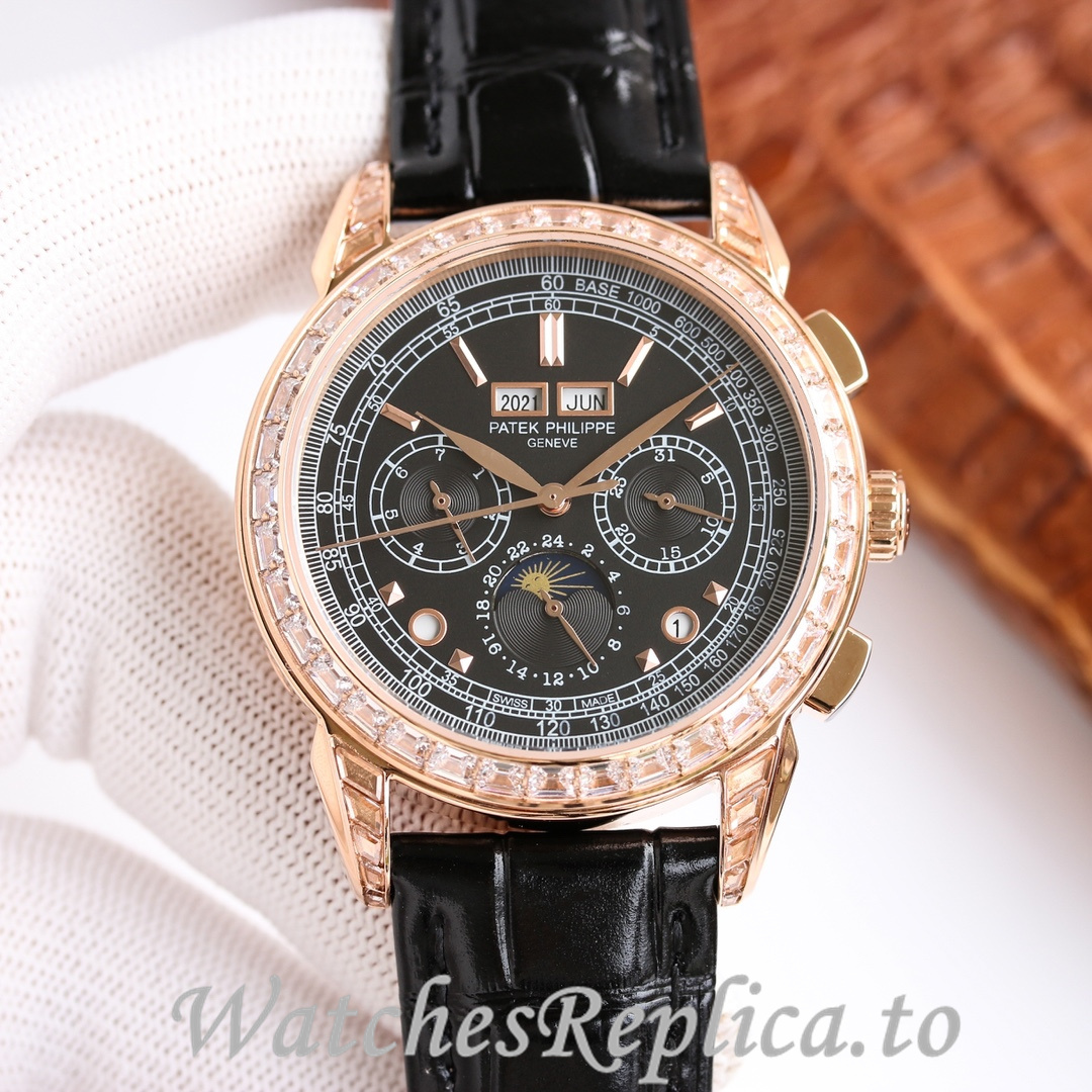 Patek Philippe Replica Complications 5270 Leather strap 41MM - WatchesReplica.is
